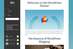 Los mejores themes gratuitos de WordPress: Flat