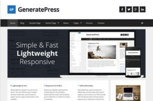 Los mejores themes gratuitos de WordPress: Generate Press