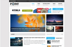 Los mejores themes gratuitos de WordPress: Point