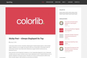 Los mejores themes gratuitos de WordPress: Sparkling