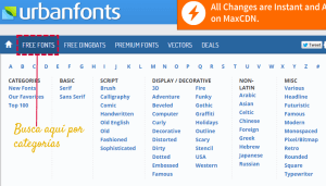 descargar fuentes gratis: urbanfonts