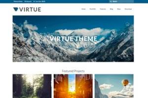 Los mejores themes gratuitos de WordPress: Virtue